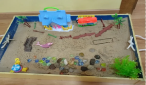 Sandplay and game for children therapy