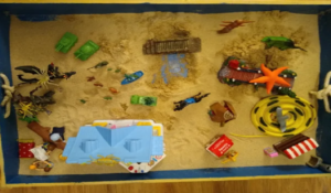 Sandplay and game for children therapy